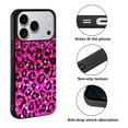thumbnail image 2 of WIRESTER Shockproof Soft Rubber Cover Case for Apple iPhone 17 Pro 6.3" 2025, Pink Glitter With Black Pink Leopard, 2 of 5