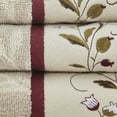 thumbnail image 4 of Madison Park Ensemble de Serviettes en Jacquard de Coton Brodé Serene 6 Pcs Rouge, 4 of 8