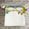 thumbnail image 3 of Ambesonne Harvest Quilted Bedspread Set 3 Pcs, Fall Nature, Queen Size, Multicolor, 3 of 3