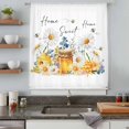 thumbnail image 5 of White Daisy Sheer Curtains 96 Inches Long, Spring Floral Elegant Farmhouse Botanical Bees Light Filering Curtains, Privacy Drapes Simi Floor to Veiling Curtain for Living Room Window Treatment, 5 of 9