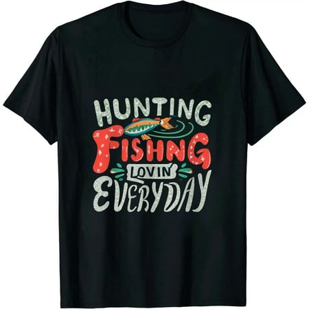 COMIO Deer Hunting Fishing Lovin Everyday Camo Funny Kid Women Men T-Shirt