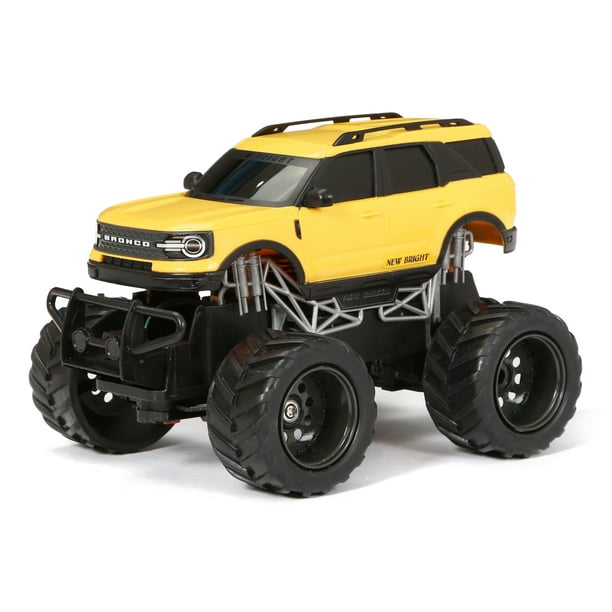 New Bright RC 124 Scale Remote Control Truck Ford Bronco Sport, Yellow