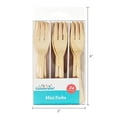 thumbnail image 5 of Way To Celebrate Gold Disposable Plastic Mini Forks, 24 Count, 5 of 5