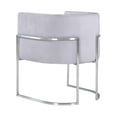 thumbnail image 4 of TOV Furniture Giselle Transitional Velvet Dining Chair, Gray/Silver (Set of 1), 4 of 6