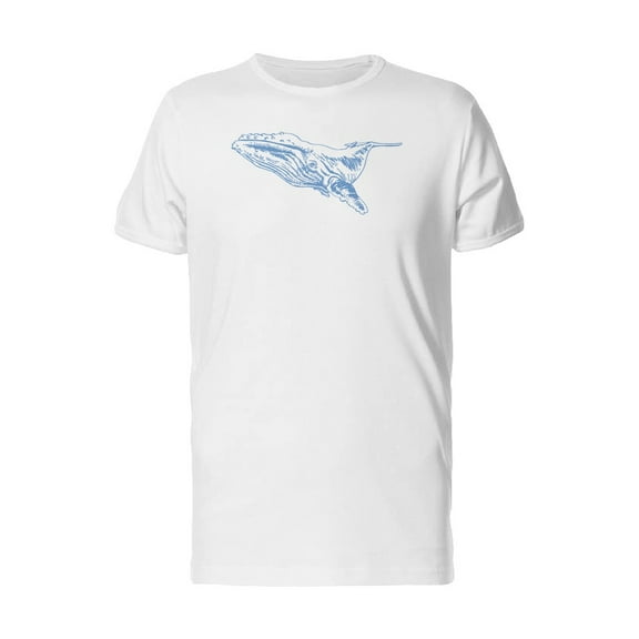 Pen Style Blue Whale Tee Men's -Image by Shutterstock