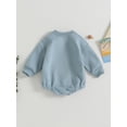thumbnail image 4 of Bagilaanoe Newborn Baby Boy Oversized Romper Sweatshirt Long Sleeve Bodysuit Letter Print Pullover 3M 6M 12M 18M Infant Casual Tee Tops, 4 of 9