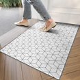 thumbnail image 4 of Black White Checkerboard Checkered Pattern Door Rugs,Washable Non Slip Door Mats Indoor,Decorative Door Mats,Entry Mat Indoor for Entrance,Bedroom,Kitchen,Bathroom,17"x30", 4 of 6
