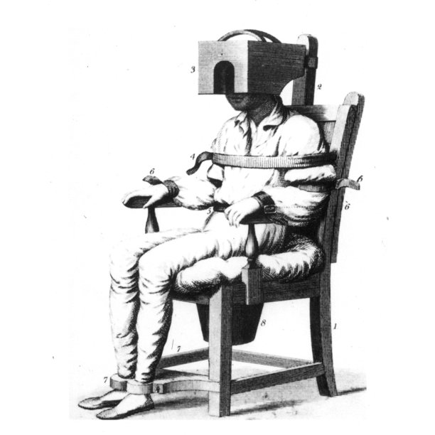 Tranquilizing Chair Ndeveloped In 1810 By Benjamin Rush Contemporary