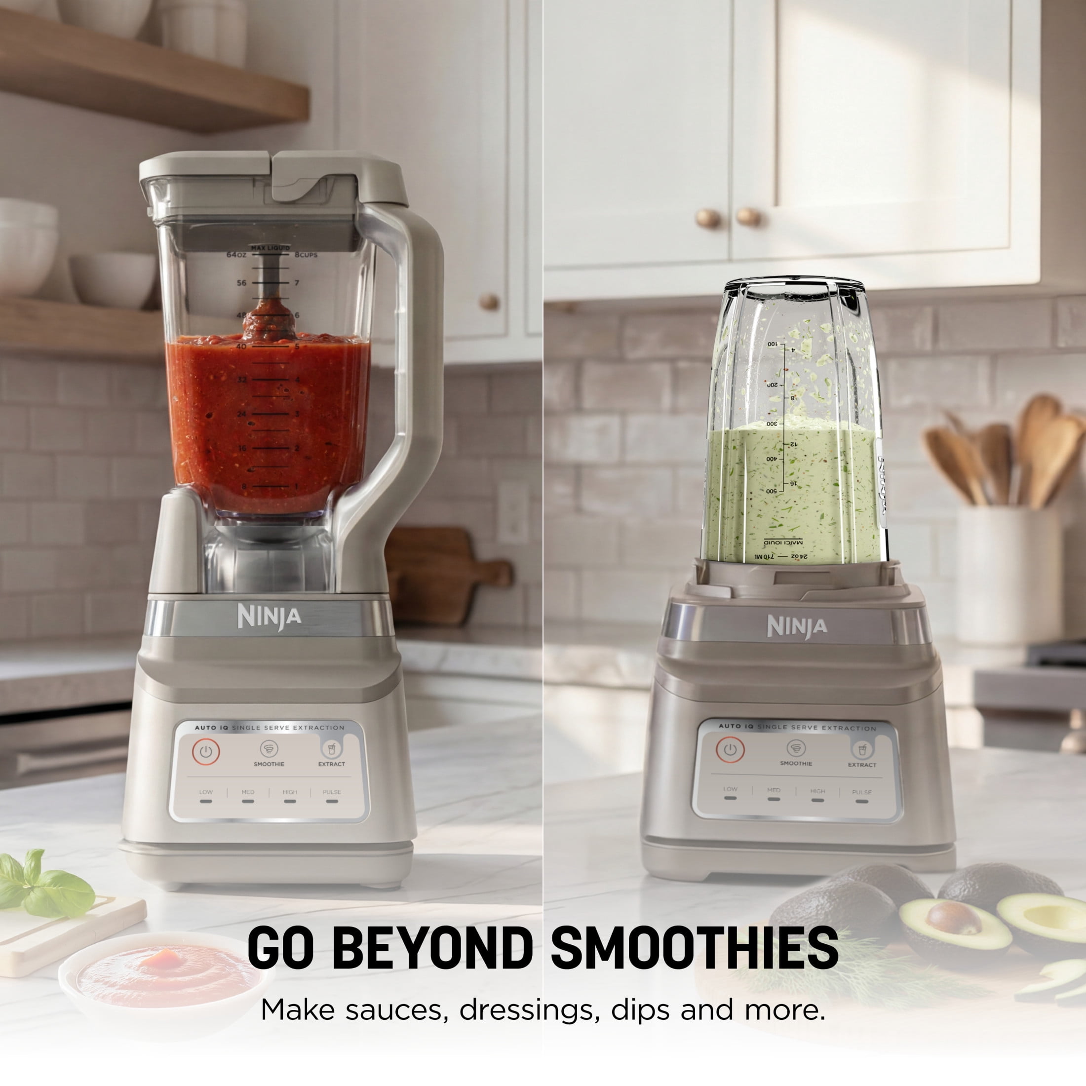 Ninja Professional Plus DUO 72-Oz Blender, Smoothies, Ice Crush, 2 Auto-iQ Preset Programs, 4 Speeds, 1400PW, BN750WH White