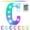 C, variant on Herrnalise Colorful LED Letter Lights with Remote,Marquee Light Up Letters Sign for Night Light Wedding/Birthday Party,Night Lights Powered by Batteries or USB for Home Bar Decor - A