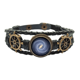 thumbnail image 1 of Planeta estrellas Galaxy año luz Pulsera marina tejida en cuero, 1 of 4