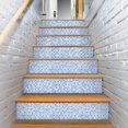 thumbnail image 5 of Papel tapiz de azulejo autoadhesivo azul, 60x300cm, estilo mosaico, pegatina de pared, película decorativa impermeable para azulejos de pared de baño y cocina JAMW Sencillez, 5 of 5