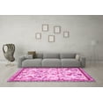 thumbnail image 3 of Ahgly Company Indoor Round Animal Pink Traditional Area Rugs, 5' Round, 3 of 4