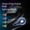 Black, variant on Motorcycle Helmet Bluetooth Headset with Waterproof IP67, RGB Lighting, HiFi Sound, Fast Bluetooth 5.4, Compact & Universal Fit for Cycling and Outdoor Activities Black