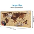 thumbnail image 2 of Large Mouse Pad XXL, World Map Gaming Mouse Pad, Big Desk Mat with Stitched Edges Mousepad for Gaming Keyboard Computer Laptop Office, 31.5'''' X 12'''', 2 of 6