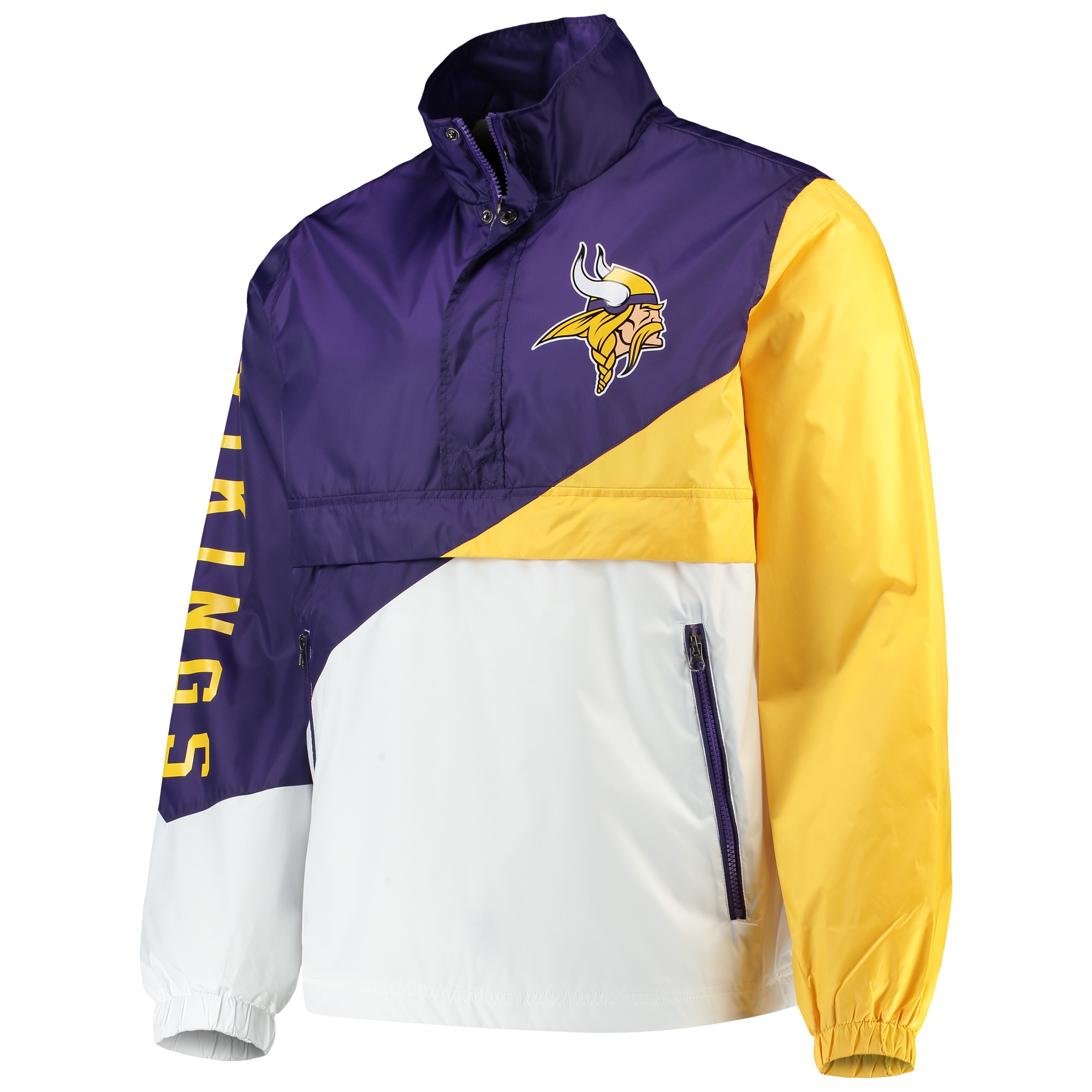 国内配送 メンズ ジャケット Minnesota Vikings G Iii Sports By Carl Banks Double Team Half Zip Pullover Jacket Purple White クーポン発行 Todomundo Org