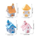thumbnail image 5 of LAIQIEN Cartoon House Figurines Handmade Realistic Landscape Ornaments Resin Decoration, 5 of 16