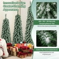 thumbnail image 2 of Resenkos Set of 3 Artificial Christmas Trees - Realistic Snow Detail, Green/Black, 2 of 8