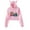 Pink-WP03600, variant on Karma's World Hoodie Sweatshirts Crop top Printing Comedy for Girls Cat Ear Youth Clothes Casual