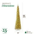 thumbnail image 4 of Home Heritage 9' 250 LED Pre-Lit Artificial Christmas Tinsel Tree, Gold, 4 of 11