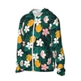 thumbnail image 2 of Kdxio Tropical Fruit Print Women Men Sun Protection UPF 50+ Jackets Zip Up Long Sleeve Hoodie Hiking Lightweight with Pockets, 2 of 8