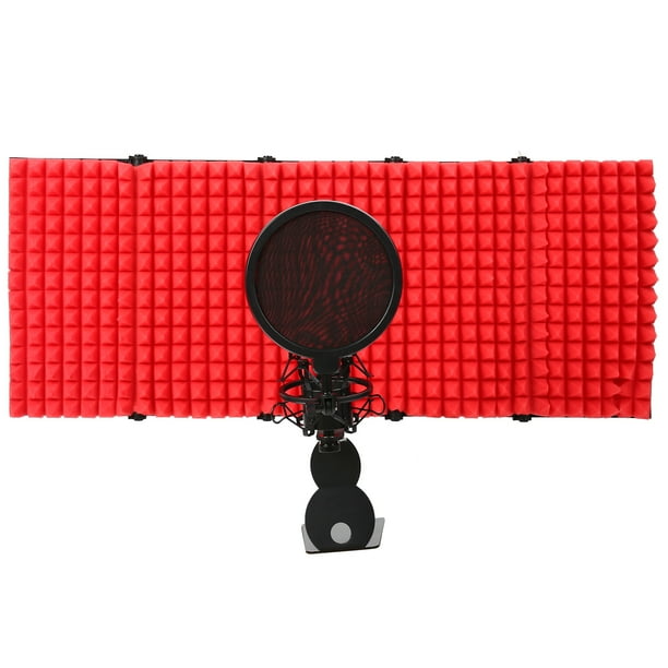 Cubierta De Aislamiento De Micrófono, Escudo De Micrófono Sistema De Reducción De Ruido Y Absorción De Sonido Multicapa Para Estudio Para El Hogar ANGGREK Microphone Insulation Cover