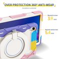 thumbnail image 3 of FJLBDE Case for Lenovo Tab P11/Tab P11 Plus 11 inch with 360 Kickstand, Shoulder Strap Carrying Protective Cover, Multicolor Pink, 3 of 6