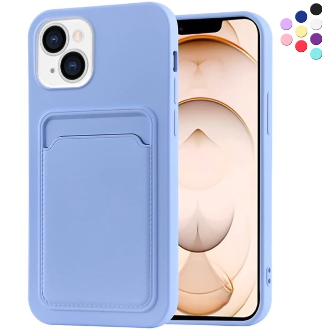 Entronix Silicone Case For IPhone 13 With Card Holder Wallet Shock 