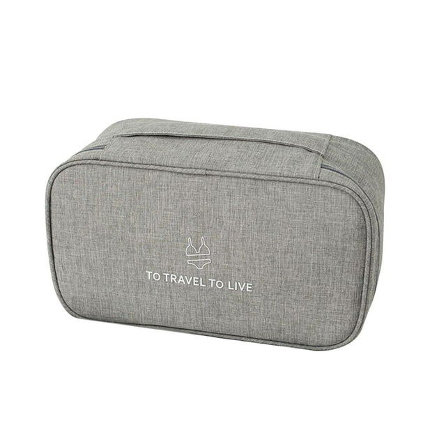 Estuche organizador de ropa interior jinwen neceser portátil 27 cm Gris