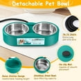 KEKELAN Heated Pets Water STF9 Bowl for Dogs Cats, Stainless Steel