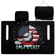 thumbnail image 5 of Whosucclay USA Flag Golf Decoration Quilted Golf Cart Seat Covers 4 Convenient Pockets, Sweat Absorption for EZGO Club Car Ds Precedent Tempo Yamaha, 5 of 9
