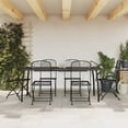 thumbnail image 1 of vidaXL 7 Piece Garden Dining Set Anthracite Metal Mesh, 1 of 5