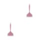 thumbnail image 1 of Yuarrent Espátula de nailon de silicona, raspador resistente al calor para cocinar en la cocina, rosa translúcido Polvo semipermeable 2piezas Yuarrent CBP146482, 1 of 6