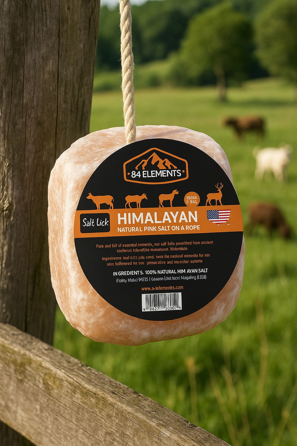 (2 pack) Organic Pink Himalayan Salt Lick - Equine