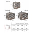 thumbnail image 2 of Farmhouse Toaster Cover 2 Slice, Small Kitchen Appliance Covers, American Country Star Barn Black Plaid Berry Toaster Oven Cover with Loop, Bread Machine Cover Polyester Dust Cover Protection, 2 of 4