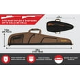 thumbnail image 5 of Allen Company 52" Daytona Soft Carrying Shotgun & Rifle Case, Black/Mocha Brown, 5 of 10