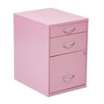 thumbnail image 1 of OSP Designs 22” Pink Metal File Cabinet, 1 of 5