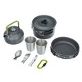 thumbnail image 4 of Camping Cookware Set Lightweight Portable Pan Kettle Cups Spoon Fork Cutter for Picnic Hiking, 4 of 8