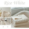 thumbnail image 4 of xaoyunyn 59x79 inches Tafu Lamb Blanket,Super Soft and Thickened Coral Velvet Blanket for Winter,Perfect for Sofa,Nap,Travel Outdoor Use,White, 4 of 4