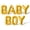Gold, variant on Letter Balloons - BABY BOY 16" Inch Alphabet Letters Foil Mylar Balloon Baby Shower Party Banner (Gold)