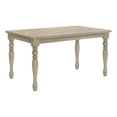 thumbnail image 2 of Monarch Specialties I 1390 - Dining Table, 60" Rectangular, Veneer Top, Solid Wood Legs, Dining Room, Kitchen, Antique Grey Veneer, Wood Legs, Transitional, 2 of 4