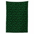 thumbnail image 2 of Money Tablecloth, Pixel Art Inspirations in Eighties Style Dollar Sign Banking Business, Rectangle Satin Table Cover Accent for Dining Room and Kitchen, 60" X 84", Dark Green Lime Green, by Ambesonne, 2 of 2