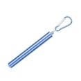 thumbnail image 4 of Pajita plegable portátil reutilizable de acero inoxidable con caja de almacenamiento de cepillo de limpieza SetBlue, 4 of 11