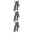thumbnail image 1 of Pantalones Qarigey Mujer Verano Primavera Casual Pierna Ancha Cintura Alta Elástico Gris L, 1 of 6