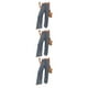 thumbnail image 1 of Pantalones Qarigey Mujer Verano Primavera Casual Pierna Ancha Cintura Alta Elástico Gris L, 1 of 6