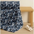 thumbnail image 4 of Soimoi Blue Cotton Voile Fabric Palm Leaves Printed Fabric 1 Yard 42 Inch Wide, 4 of 7