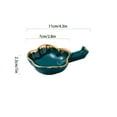 thumbnail image 3 of Sauce Dishes For Dipping, Ceramic Dipping Bowls, Small Dipping Sauce Bowls, Chopsticks Holders-dark green-11x7x2.3cm, 3 of 9
