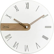 Modern Minimalist Exposed Wood Silent Wall Clock
