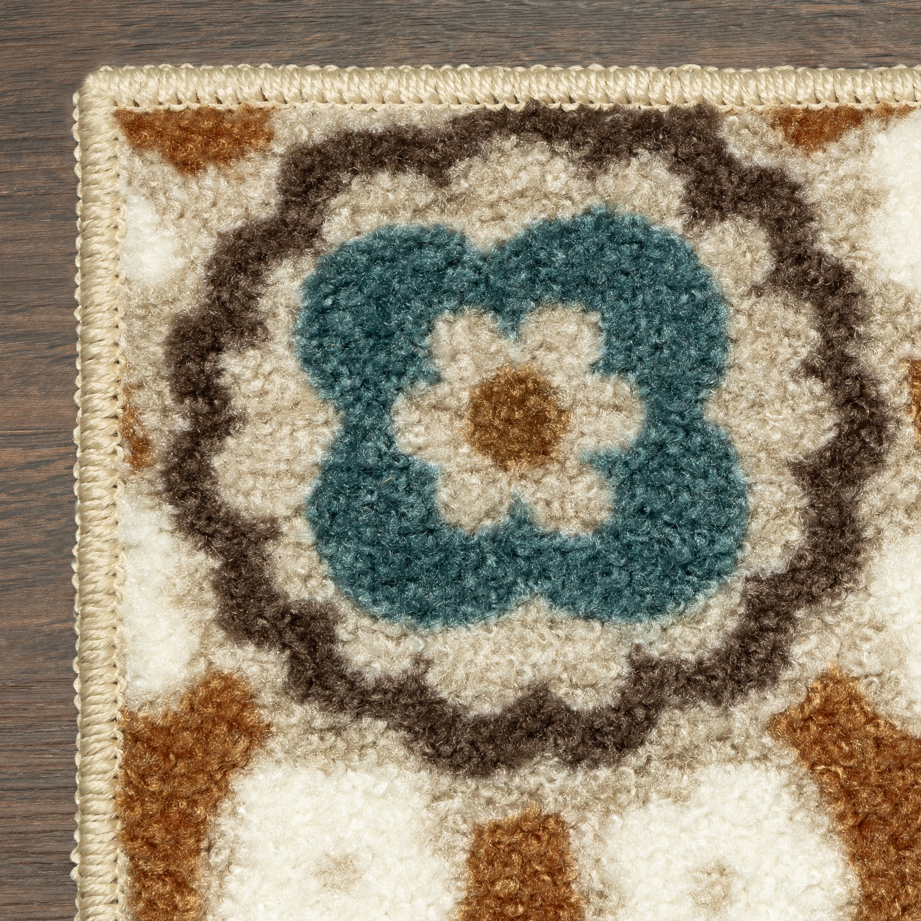 Maples Rugs Traditional Reggie Beige Multi Floral Indoor Accent Rug, 1'8" x 2'10"