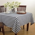 thumbnail image 1 of SARO 590.NB72S 72 in. Square Gingham Design Tablecloth - Blue, 1 of 1